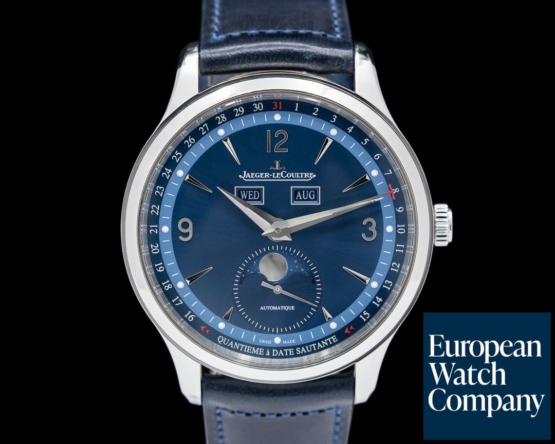 Image of Jaeger LeCoultre Master Control Triple Calendar Limited Edition SS / Blue Dial