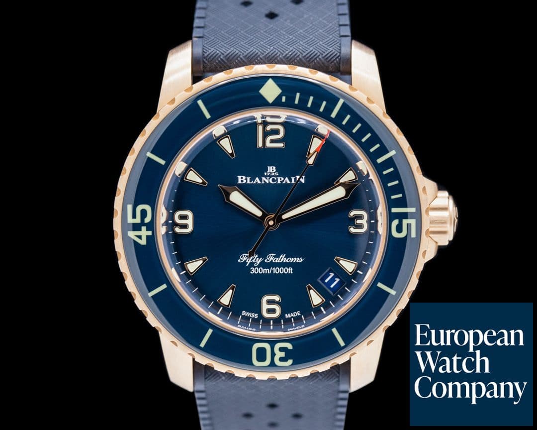 Image of Blancpain Fifty Fathoms Rose Gold 42MM