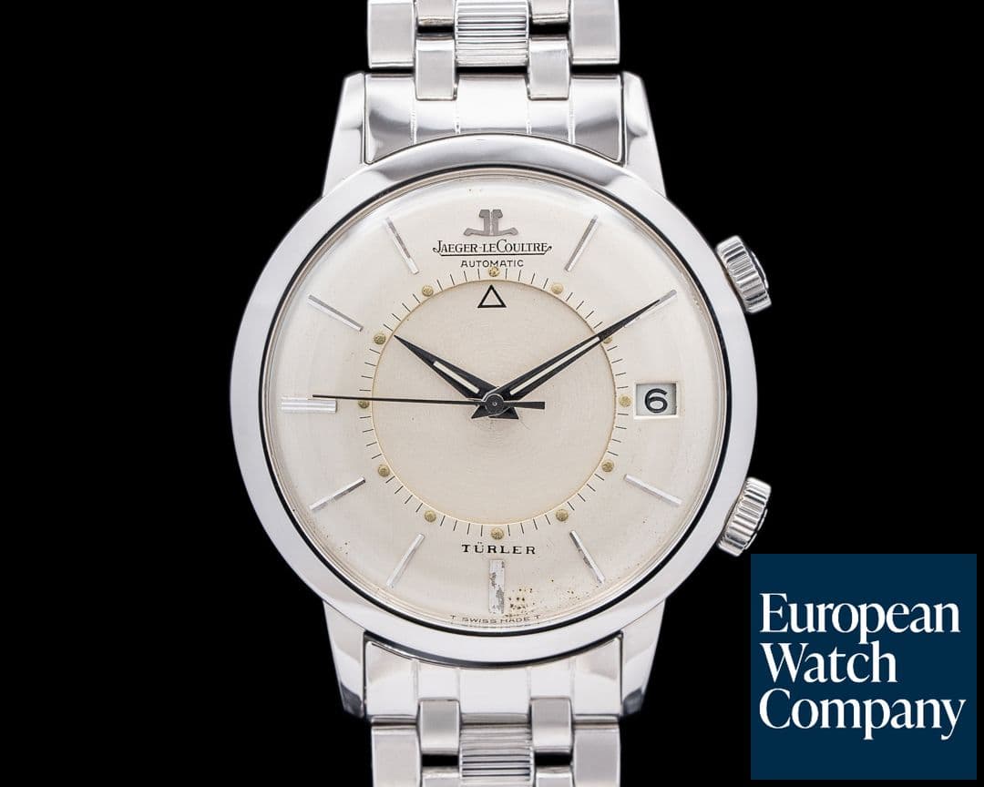 Image of Jaeger LeCoultre Master Memovox SS "Turler" Stamped Silver Dial
