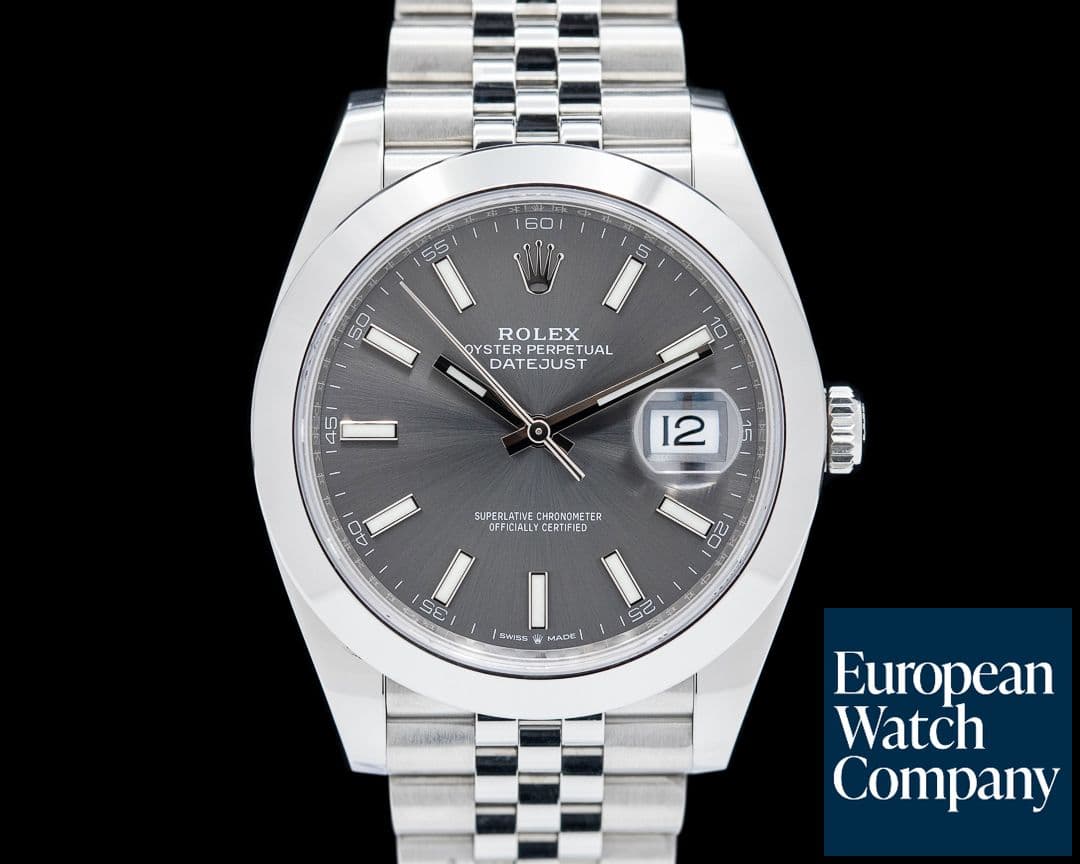 Image of Rolex Datejust 41 126300 SS Rhodium Stick Dial Jubilee