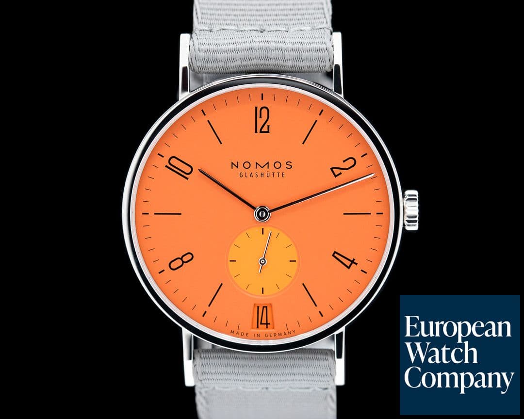 Image of Nomos Tangente Datum Poporange SS 38MM