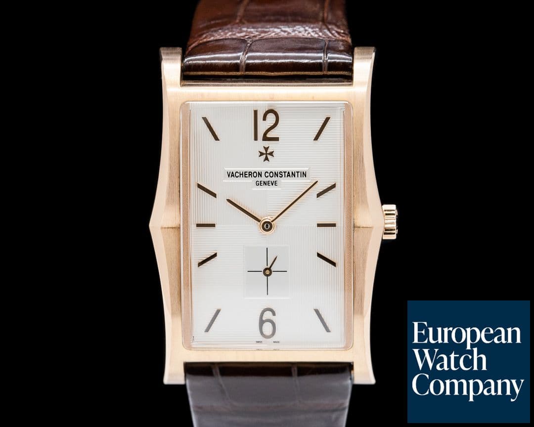 Image of Vacheron Constantin Les Historiques Aronde 1954 18K Rose Gold Silver Dial