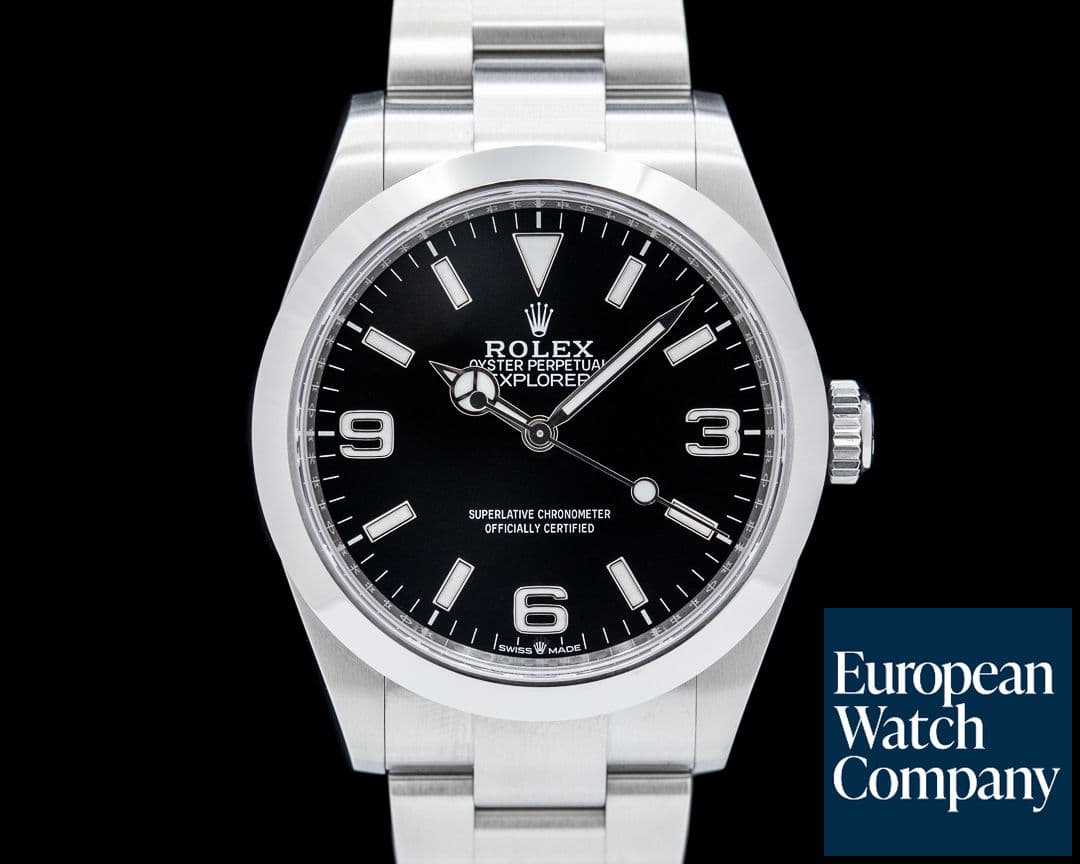 Image of Rolex Explorer I 40MM SS Black Dial