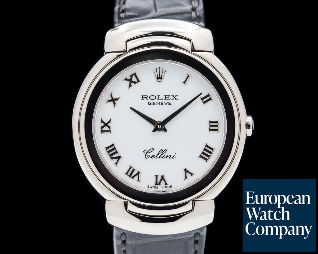 Image of Rolex Cellini 18K WG Quartz White Dial