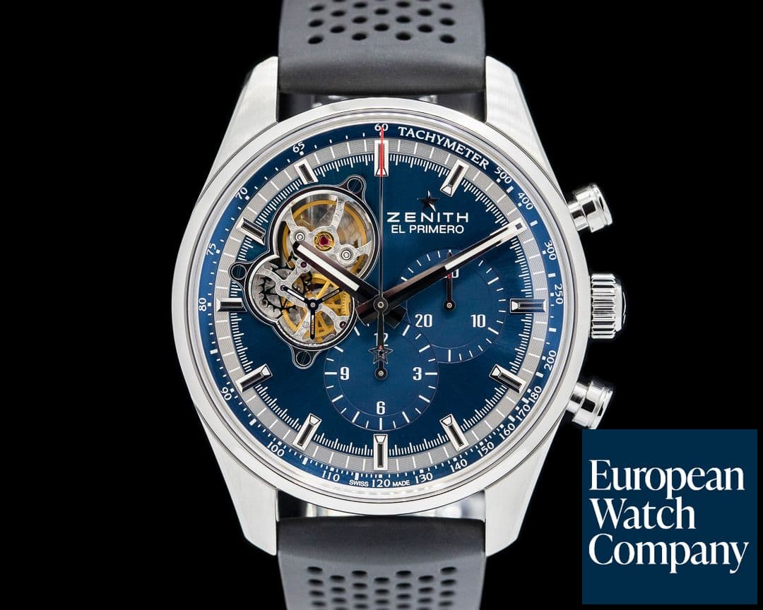 Image of Zenith El Primero Blue Chronomaster Open Grande SS Blue Dial