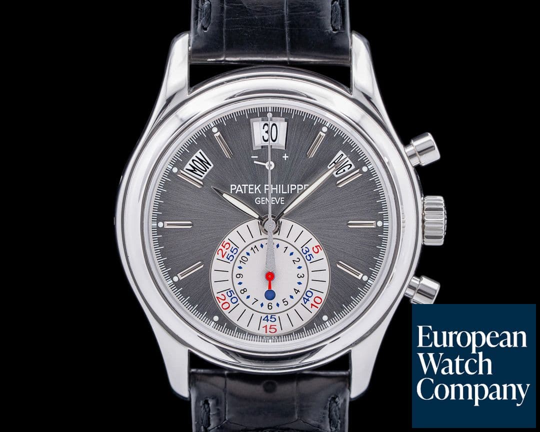 Image of Patek Philippe 5960P Annual Calendar Chronograph Platinum Gray Dial