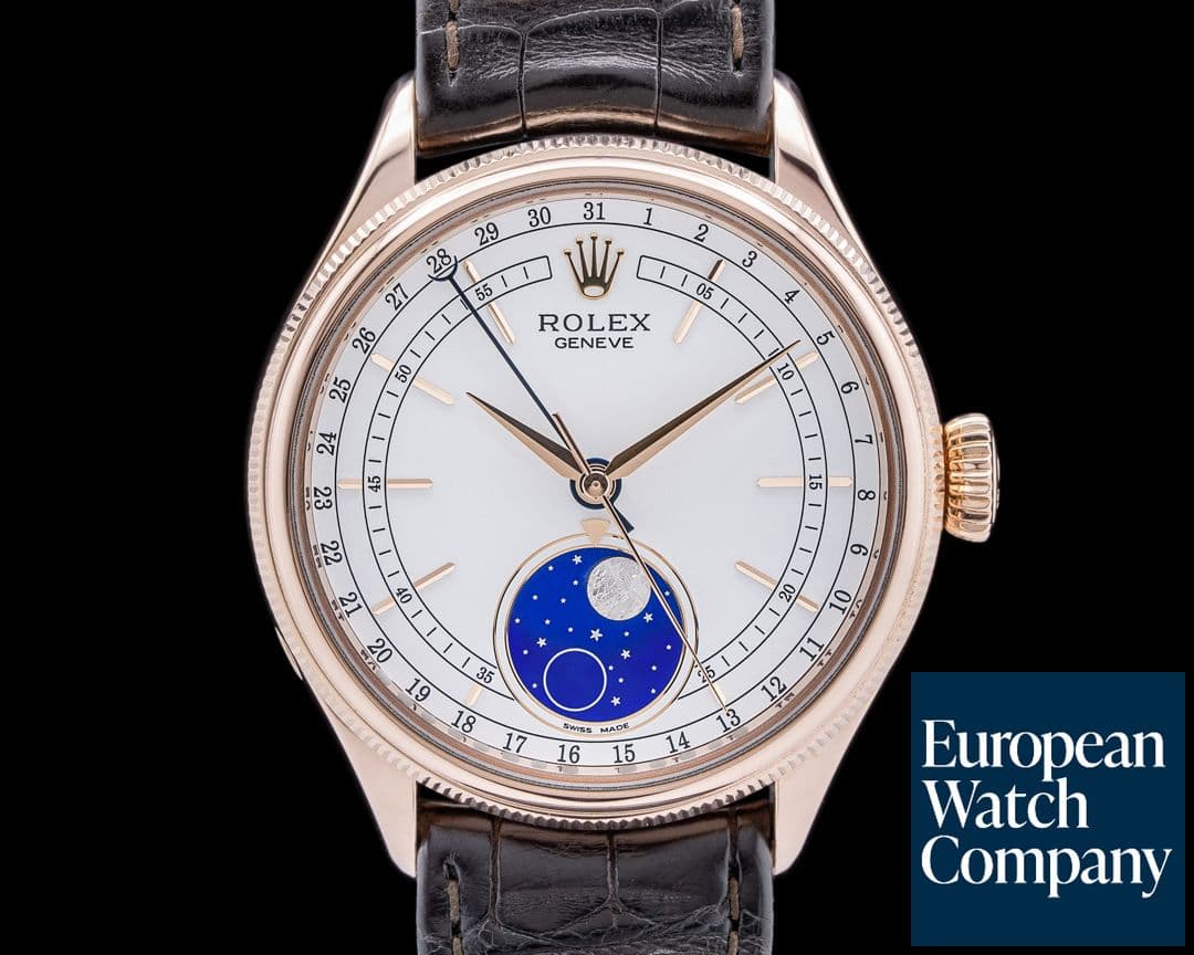 Image of Rolex Cellini Moonphase 50535 18K Rose Gold Discontinued