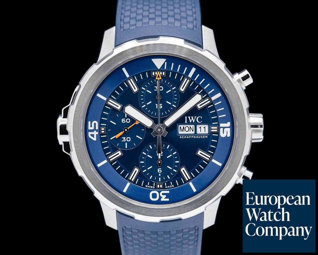Image of IWC Aquatimer Chronograph SS Blue Dial