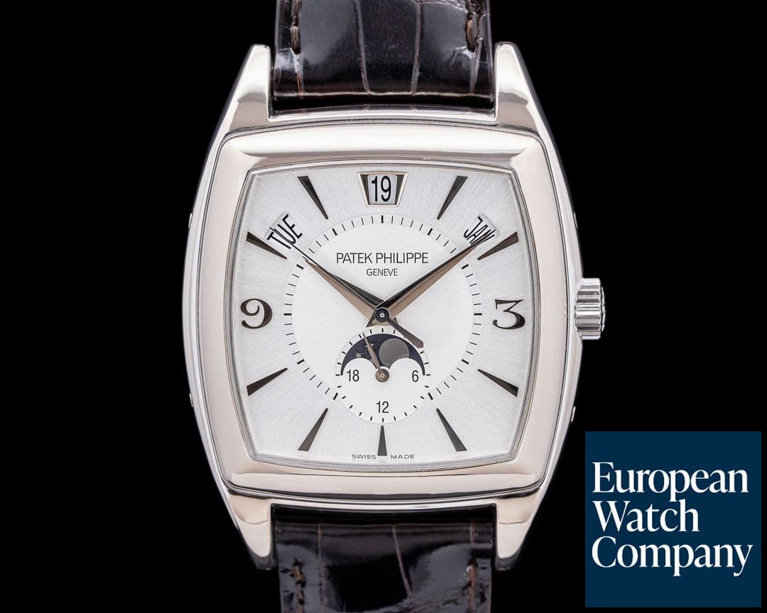 Image of Patek Philippe Gondolo Calendario 5135G 18K White Gold Silver Dial