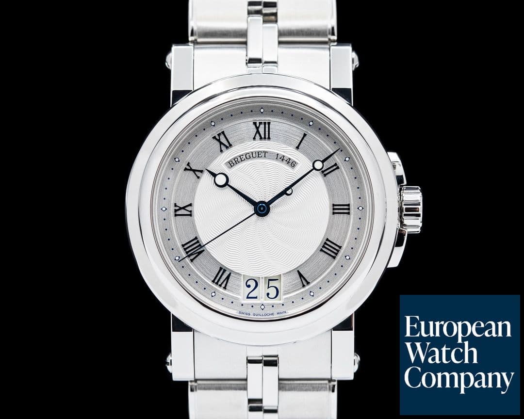 Image of Breguet Marine Automatic Big Date SS Silver Dial