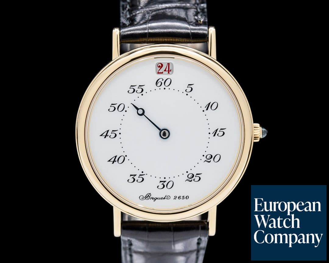 Image of Breguet Jump Hour "Heures Sautantes" 18K Yellow Gold Enamel Dial
