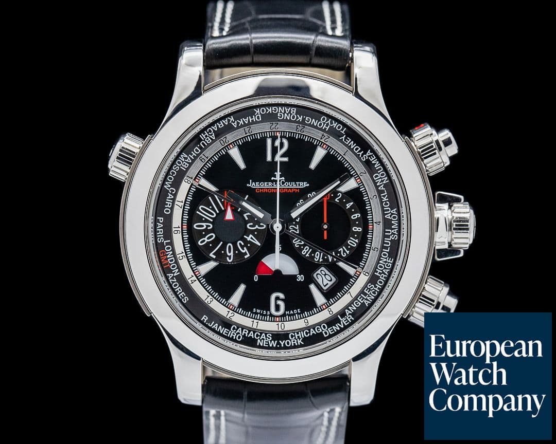 Image of Jaeger LeCoultre Master Compressor Extreme World Chronograph SS Black Dial