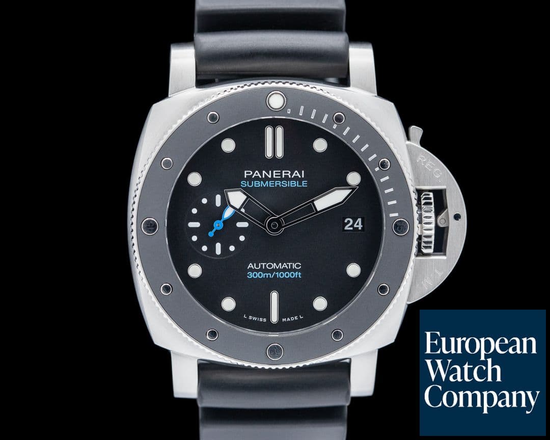 Image of Panerai Luminor Submersible 42 3 Days Automatic SS Black Dial