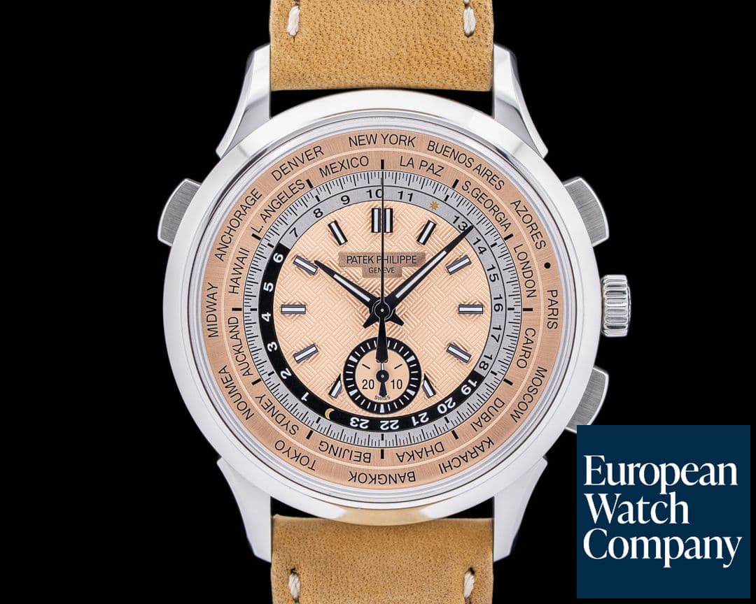 Image of Patek Philippe World Time 5935A Chronograph SS Salmon Dial