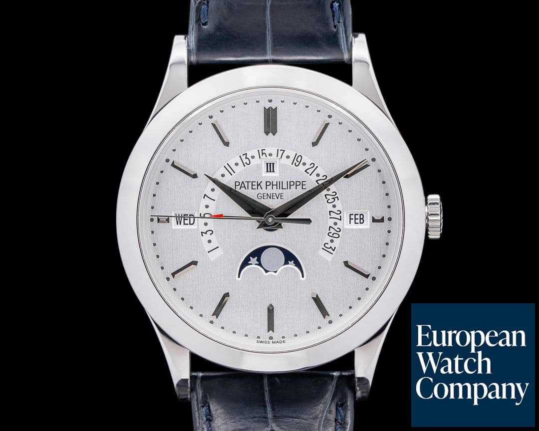 Image of Patek Philippe Retrograde 5496P Perpetual Calendar Platinum Silver Dial