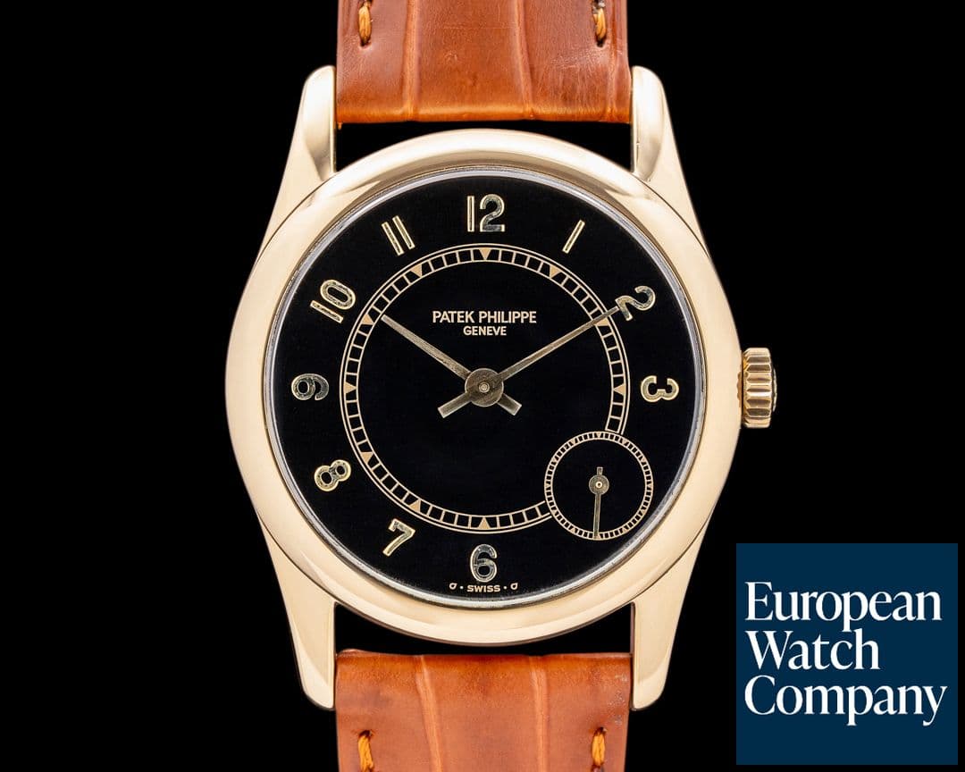 Image of Patek Philippe Calatrava Automatic 18K Yellow Gold Black Dial