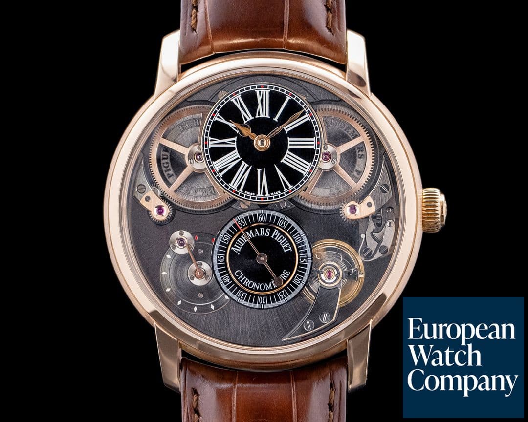 Image of Audemars Piguet Jules Audemars 26153 Chronometer 18K Rose Gold Skeleton Dial