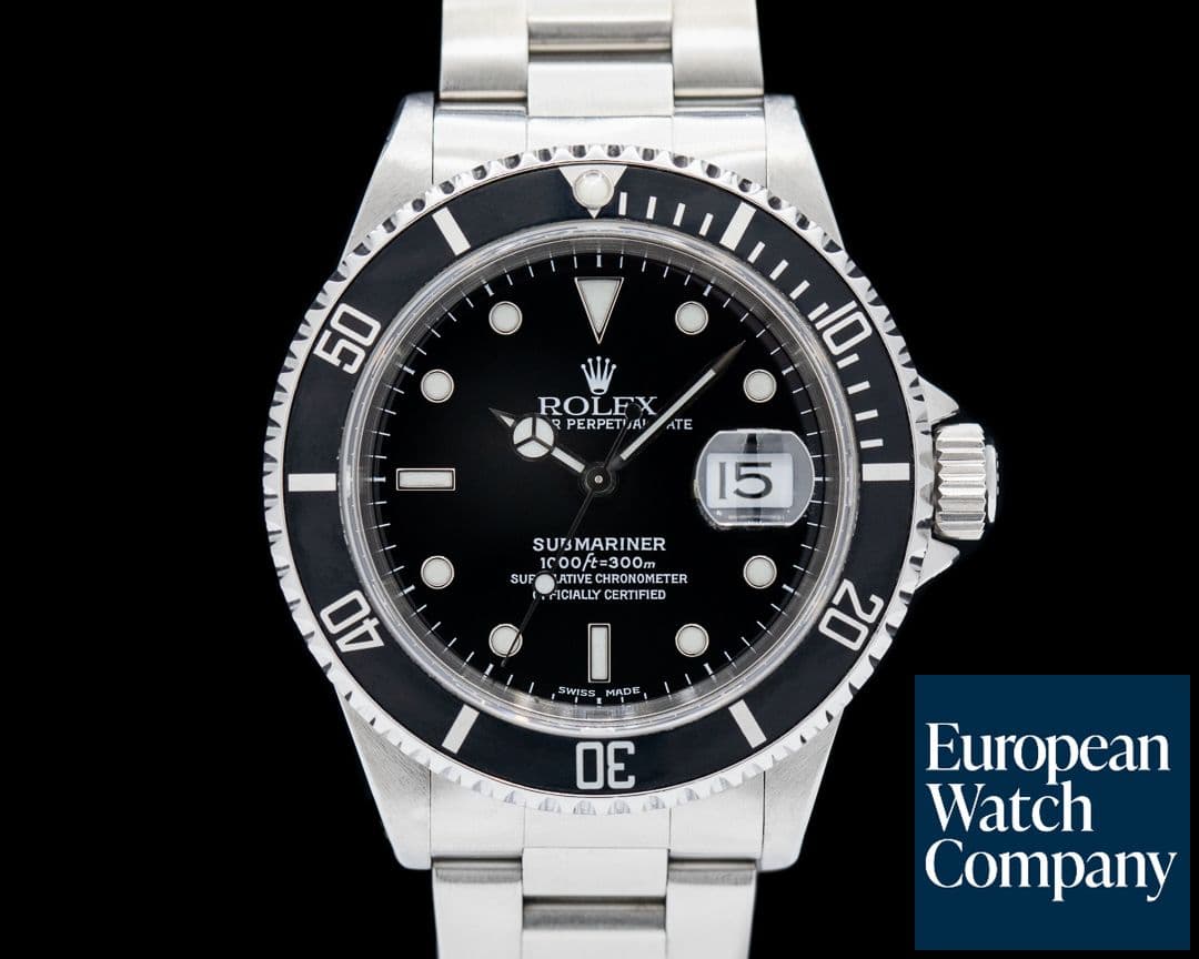 Image of Rolex Submariner Date 16610 SS Black Dial