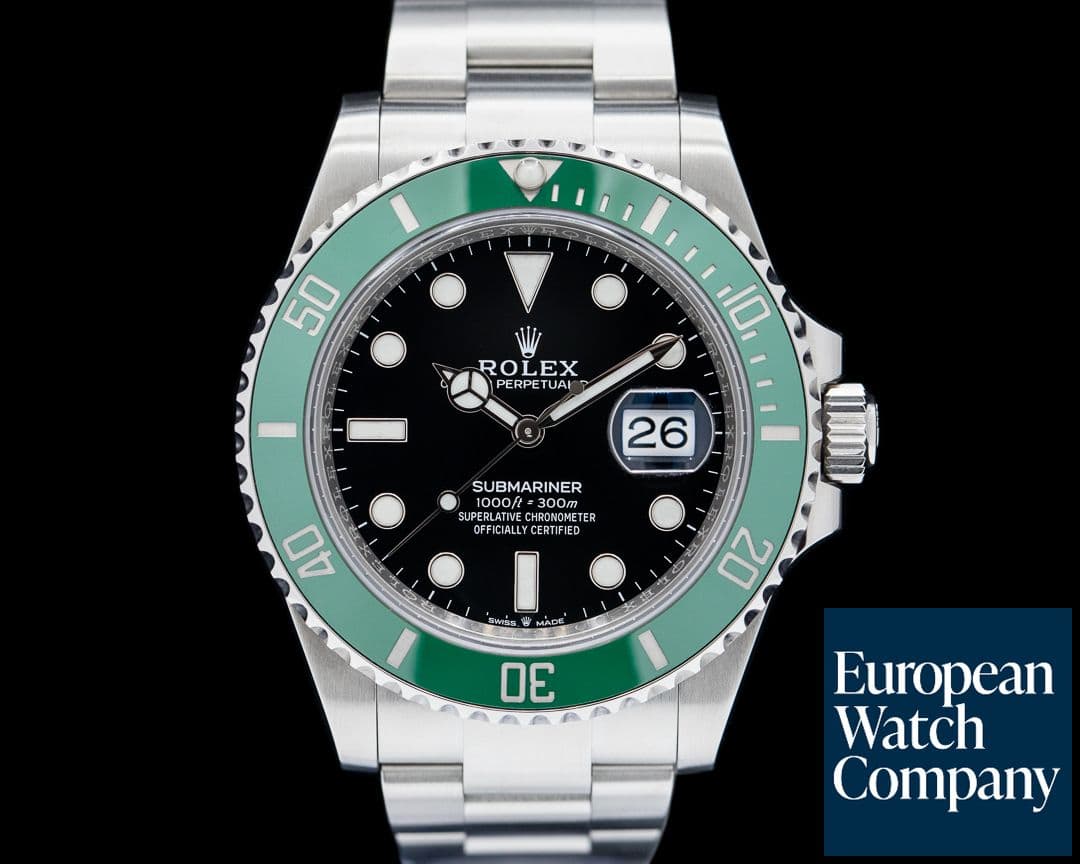 Image of Rolex Submariner Date 126610LV Kermit GREEN Ceramic Bezel 41MM