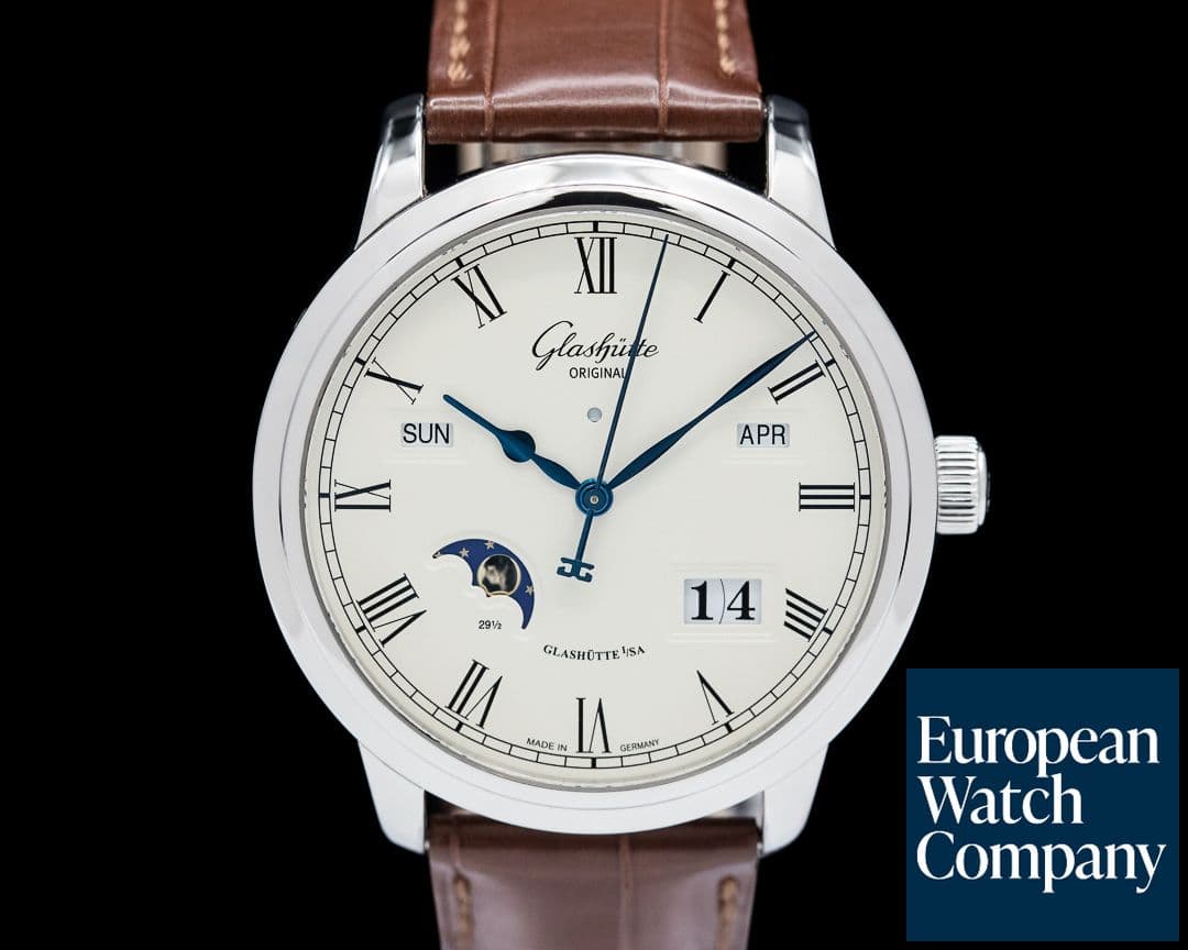 Image of Glashutte Original Senator Perpetual Calendar SS Cream Dial