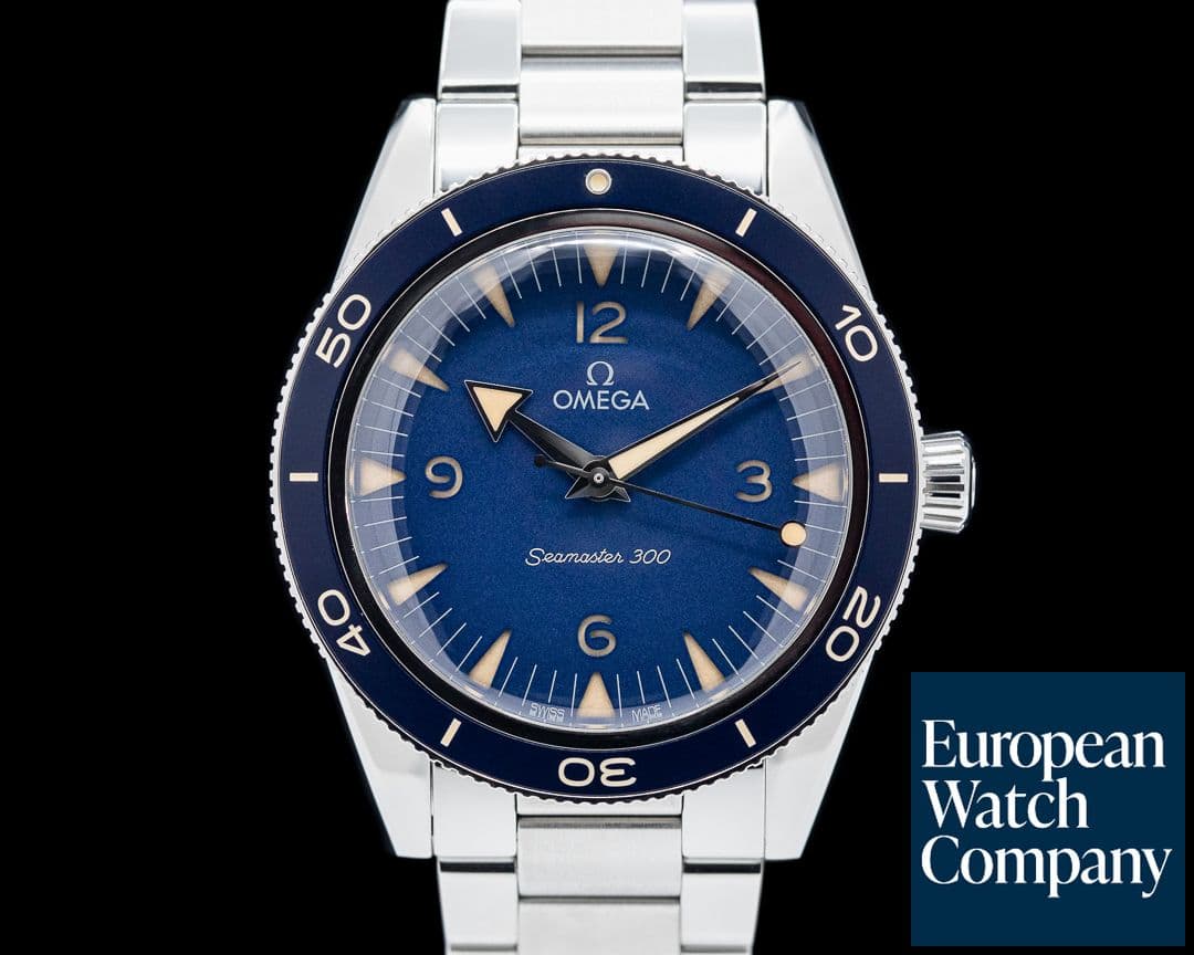 Image of Omega SeaMaster 300M Blue Dial Blue Bezel Co-Axial 41MM