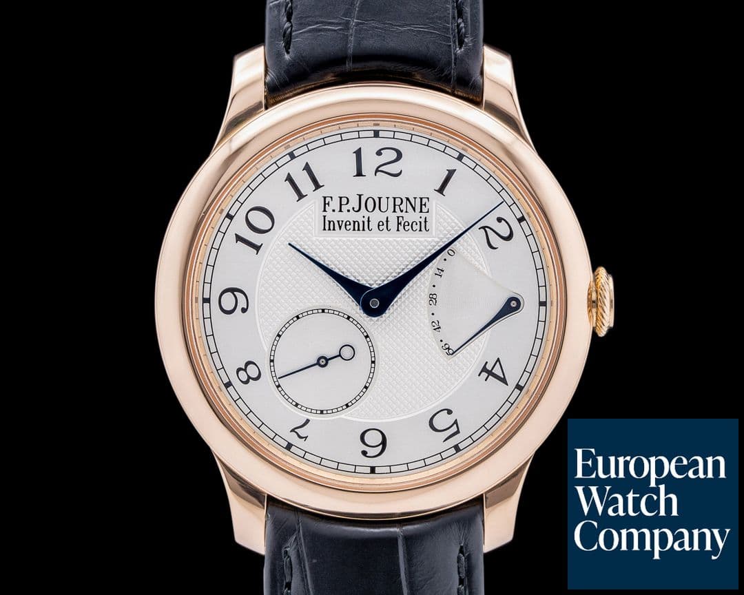 Image of F. P. Journe Chronometre Souverain Red Gold / Silver Dial 40MM