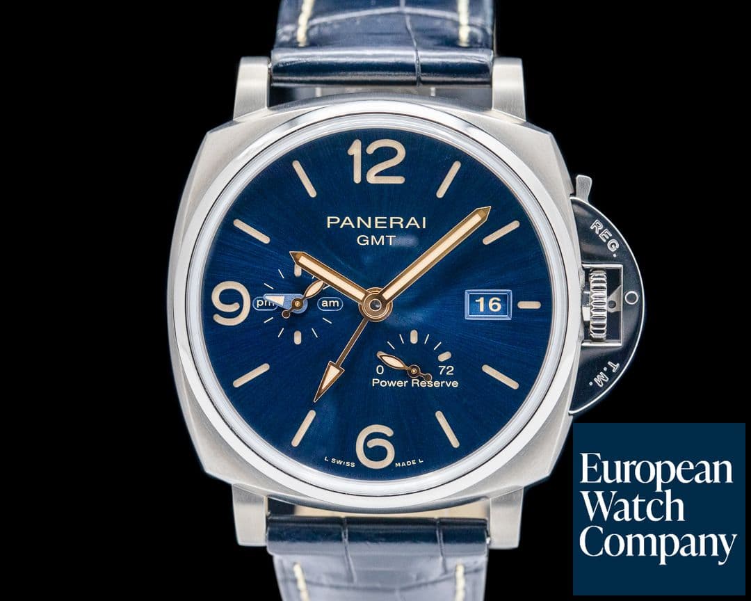 Image of Panerai Luminor Due PAM 964 GMT Power Reserve Blue Dial
