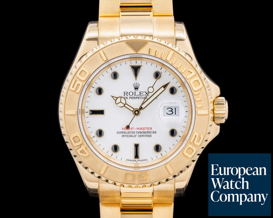 Image of Rolex Yacht Master 18K Yellow Gold White Dial