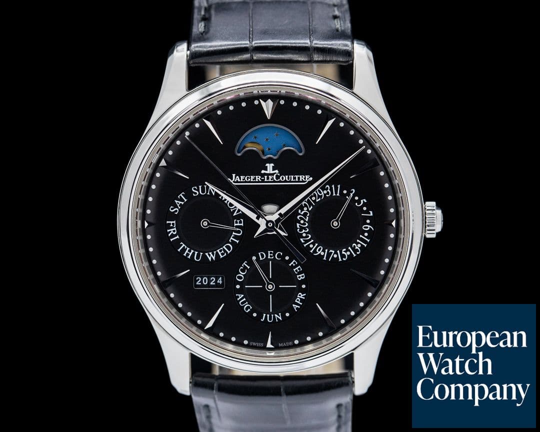 Image of Jaeger LeCoultre Master Ultra Thin Perpetual Calendar SS Black Dial