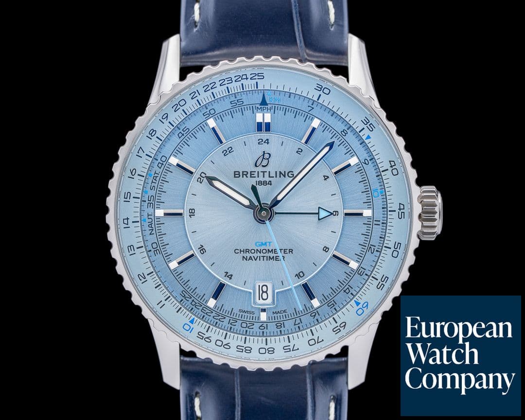 Image of Breitling Navitimer GMT 41 Automatic SS Blue Dial