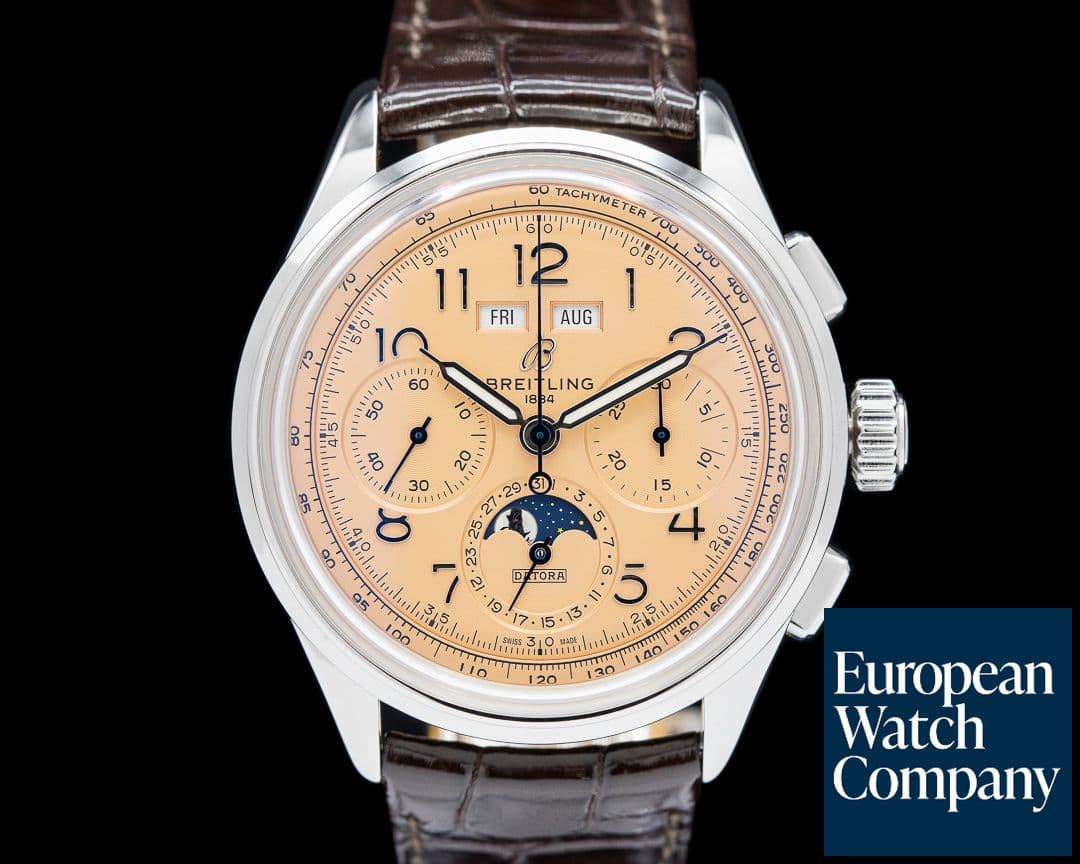 Image of Breitling Premier B25 Datora Salmon Dial