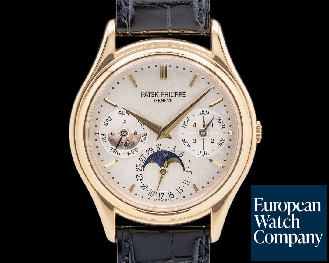 Image of Patek Philippe Perpetual Calendar 3940J 18K Yellow Gold Silver Dial