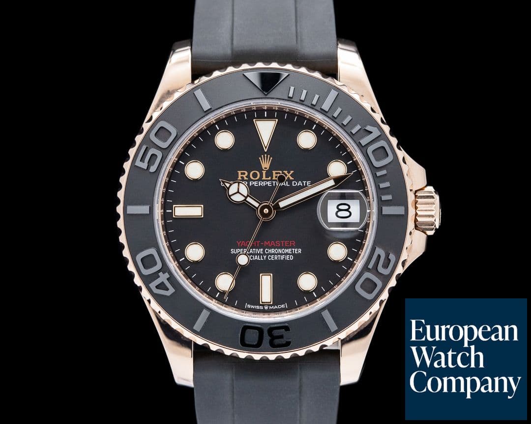 Image of Rolex Yacht Master 18K Rose Gold 37MM Black Dial