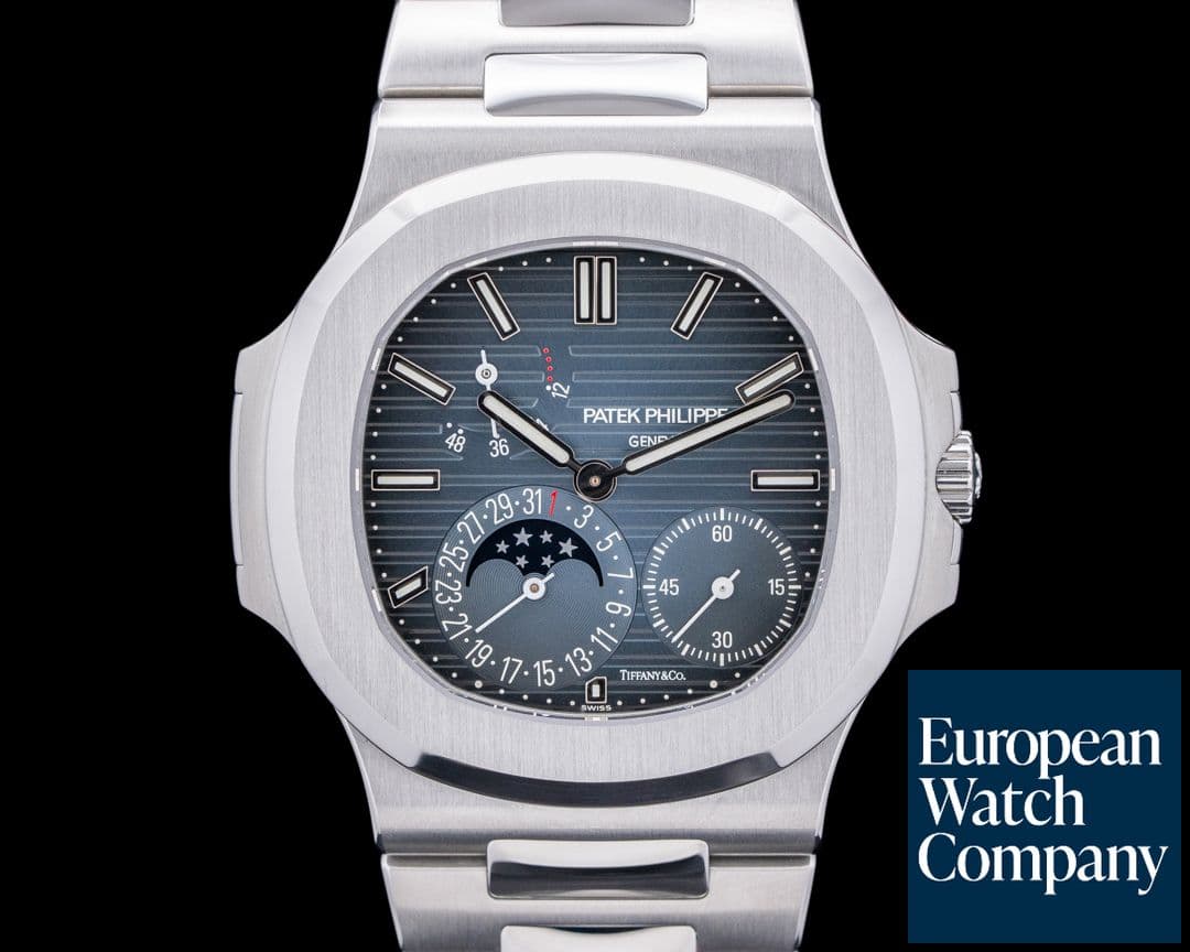 Image of Patek Philippe Nautilus Jumbo 5712 TIFFANY & CO. Blue Dial UNWORN