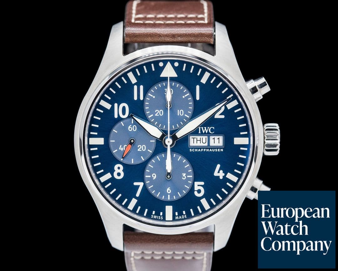 Image of IWC Pilot Chronograph "Le Petit Prince" SS Blue Dial
