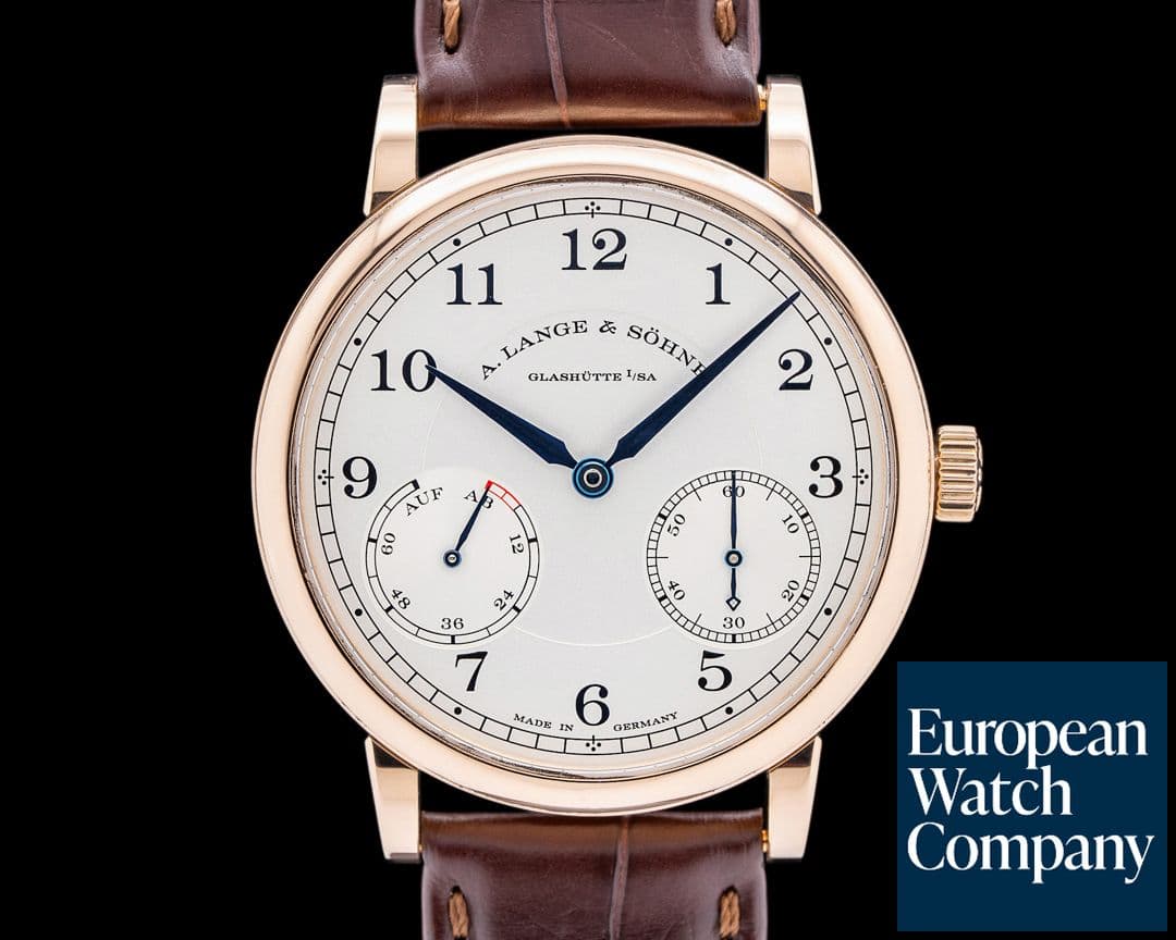 Image of A. Lange and Sohne 1815 Up & Down 234.032 18K Rose Gold Silver Dial