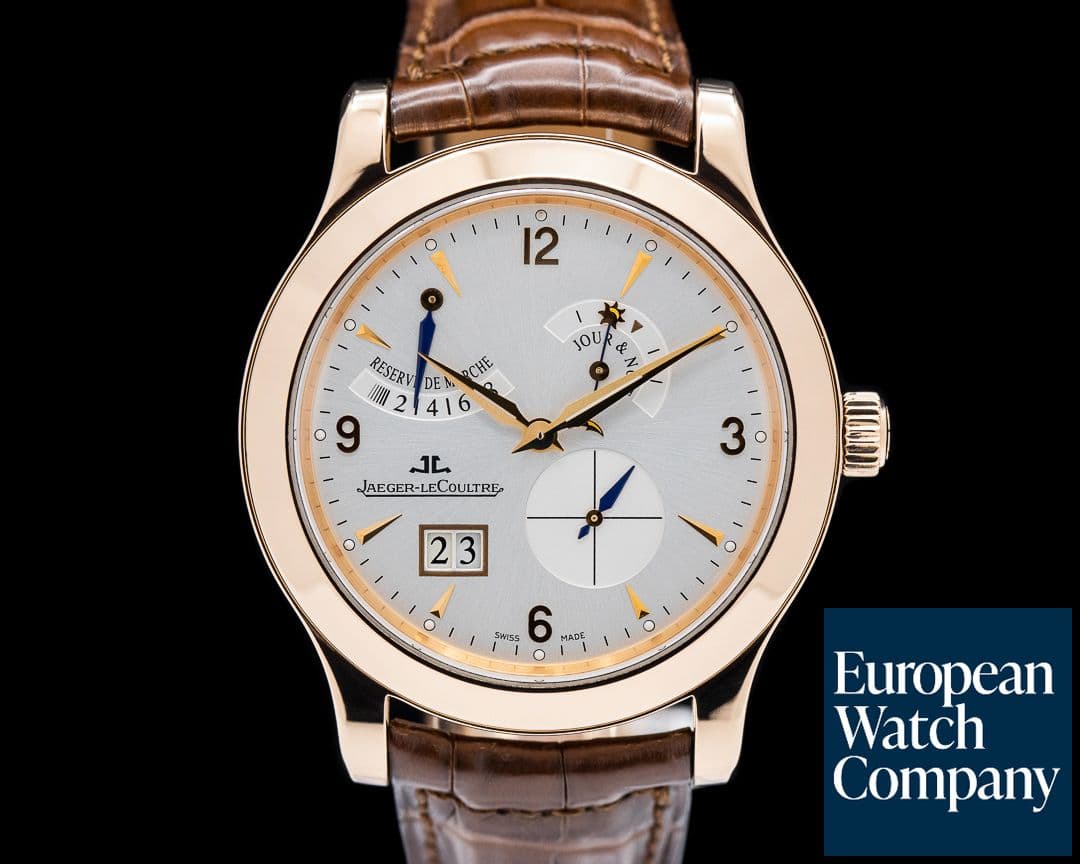 Image of Jaeger LeCoultre Master 8 Days 18k Rose Gold Silver Dial