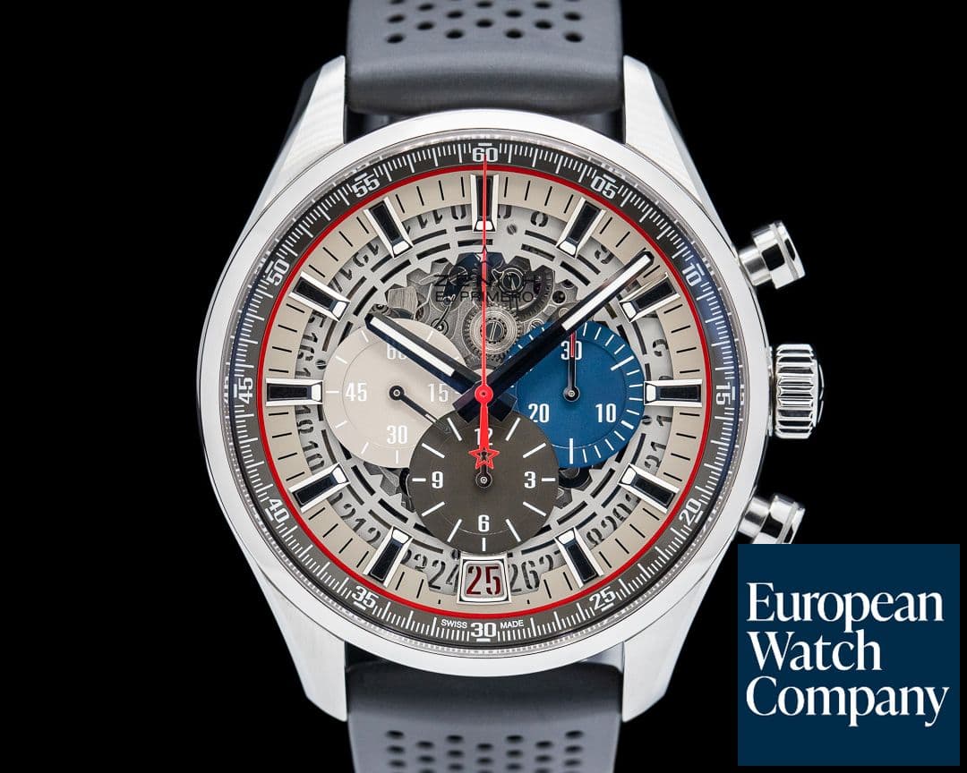 Image of Zenith El Primero Chronomaster Skeleton 45 SS Skeleton Dial