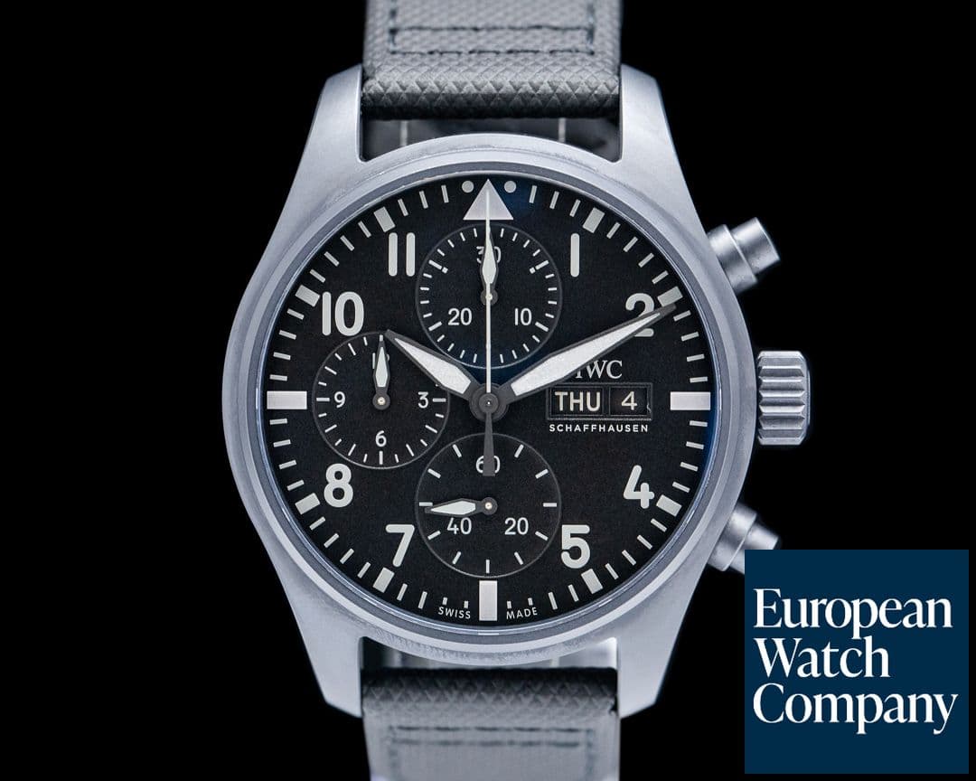 Image of IWC Top Gun Chronograph Ceratanium Black Dial