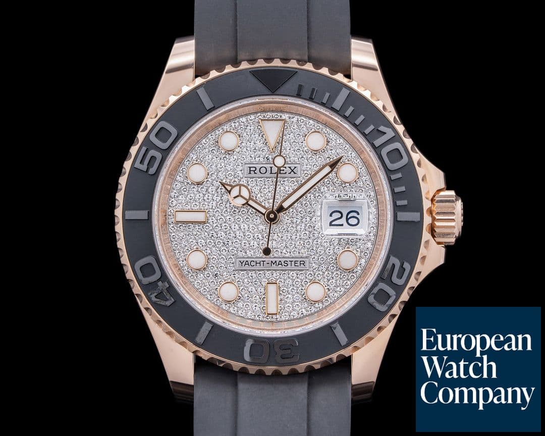 Image of Rolex Yacht-Master 40 18K Everose Cerachrom Diamond Dial