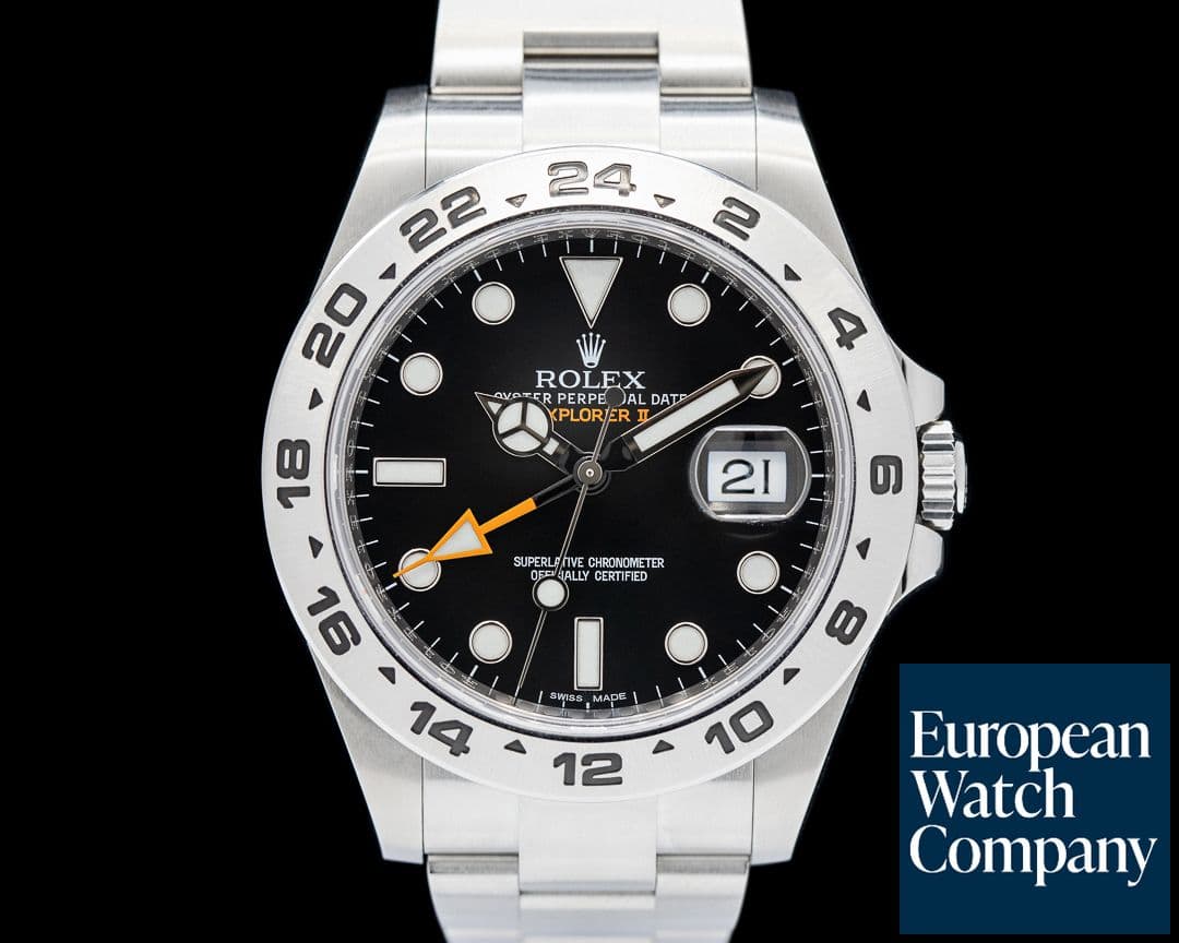 Image of Rolex Explorer II 216570 SS Black Dial