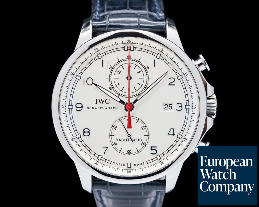 Image of IWC Portuguese Yacht Club Chronograph SS Silver Dial