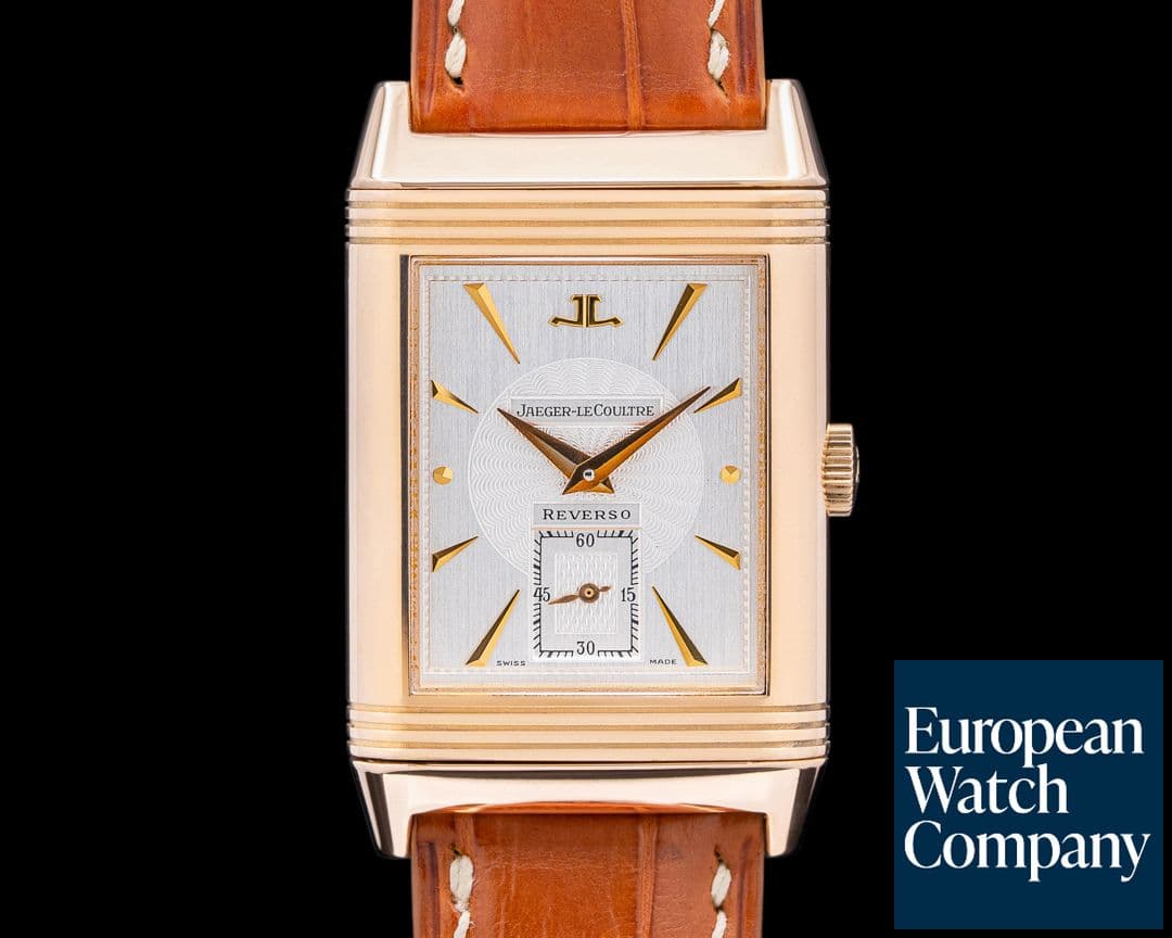 Image of Jaeger LeCoultre Reverso Art Deco 18K Rose Gold Skeleton Duoface