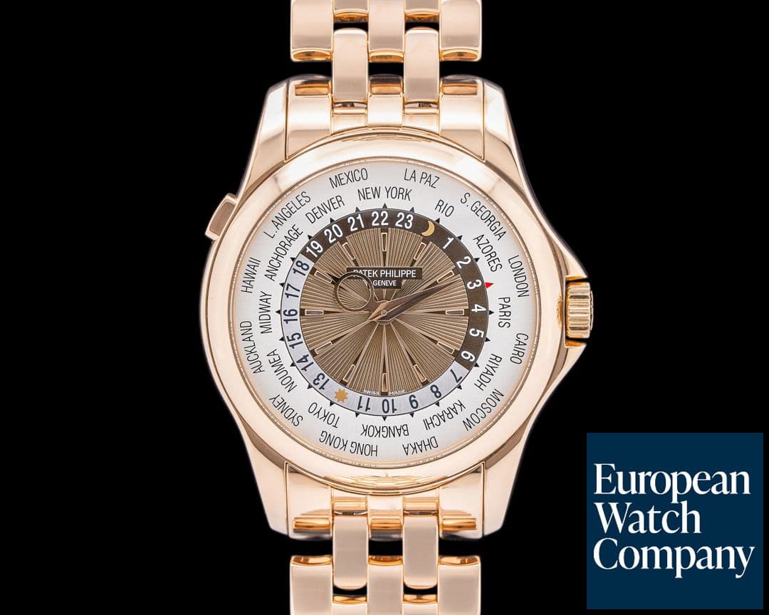 Image of Patek Philippe World Time 5130/1R 18K Rose Gold Chocolate Dial
