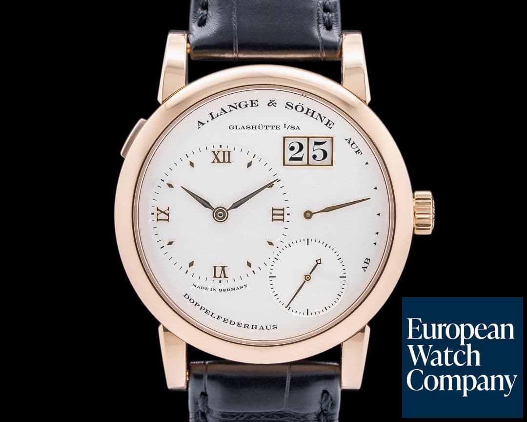 Image of A. Lange and Sohne Lange 1 101.032 18K Rose Gold Silver Dial