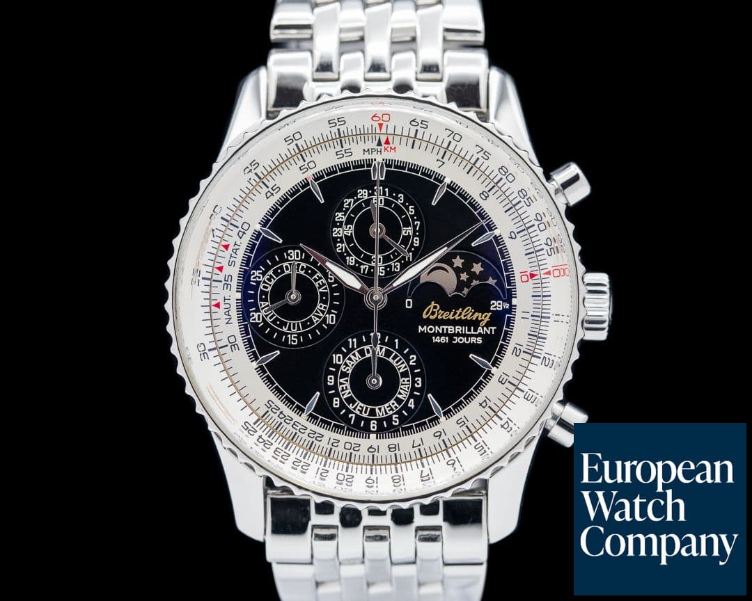 Image of Breitling Navitimer Montbrillant Chrono SS Black Dial