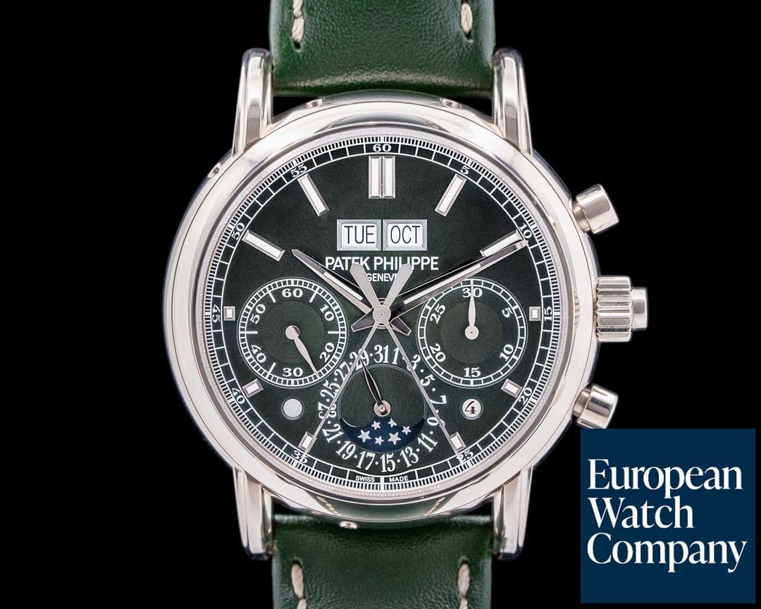 Image of Patek Philippe 5204G Split Second Perpetual Calendar Chronograph Green Dial 2024