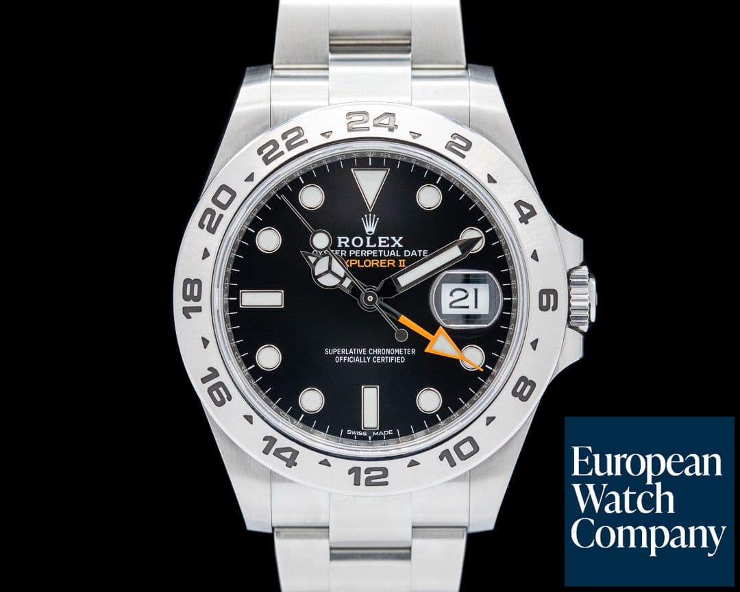 Image of Rolex Explorer II 216570 SS Black Dial