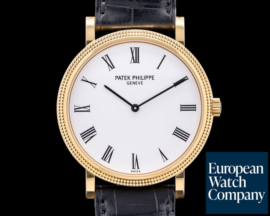 Image of Patek Philippe Calatrava Automatic 18K Yellow Gold White Dial