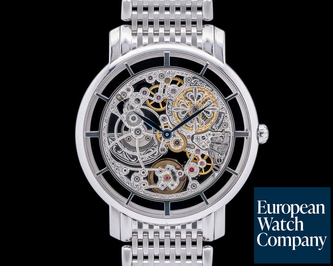 Image of Patek Philippe Ultra Thin Skeleton 5180 G 18K White Gold / Bracelet